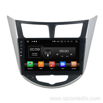android 8.0 car audio Verna 2011-2012